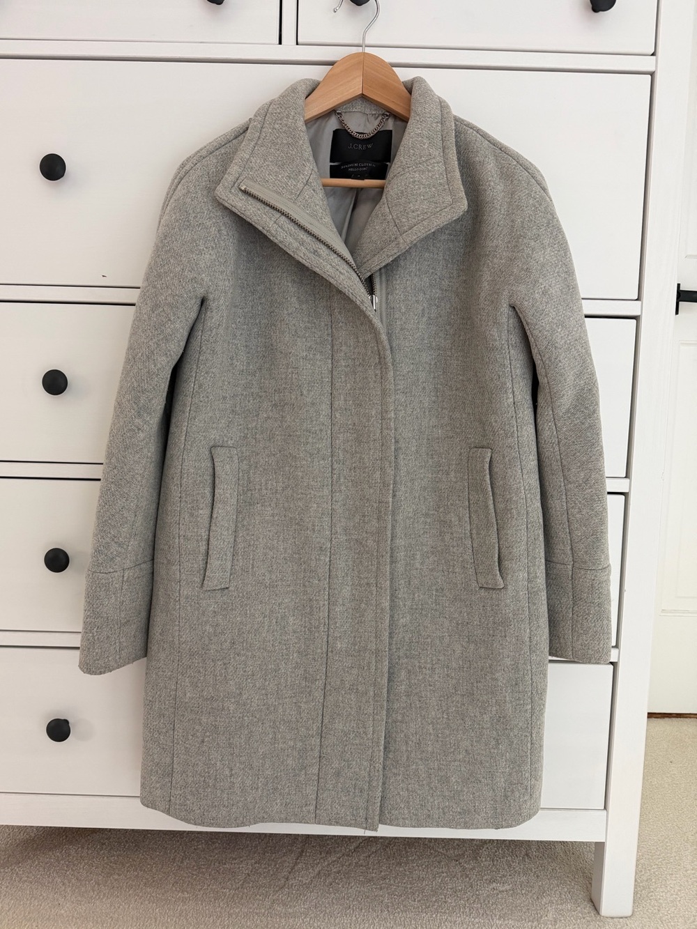 J.CREW Cocoon coat in Italian stadium-cloth wool 4